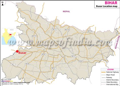 Buxar Location Map, Where is Buxar