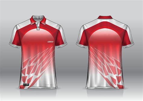 polo shirt jersey design for sports outdoor front and back view 6988498 Vector Art at Vecteezy