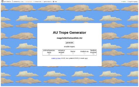 AU Trope Generator