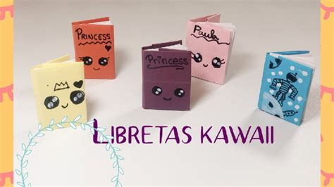 Mini libretas estilo kawaii fáciles de hacer - YouTube