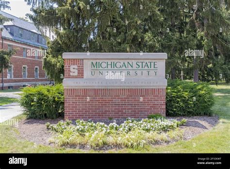 Michigan State University Campus Stock Photo - Alamy