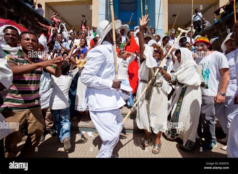 Ethiopian People Celebrating Timkat (The Festival of Epiphany), Gondar, Ethiopia Stock Photo - Alamy