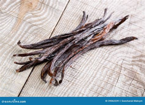 Vanilla pods stock image. Image of sugar, black, aromatic - 39062239