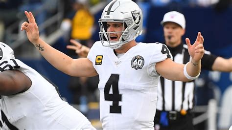 Las Vegas Raiders’ Derek Carr addresses 4th-down throwaways