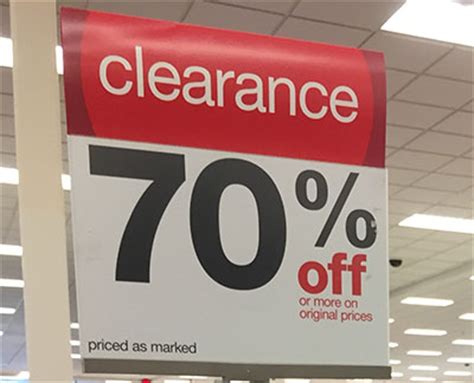 Target Clearance, Unmarked Clearance, Baby Clearance