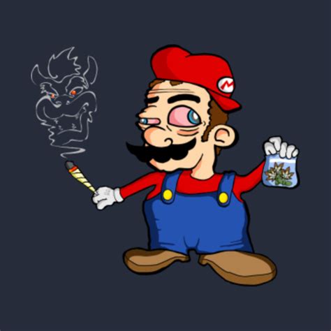 Mario Smoking Weed Cartoon