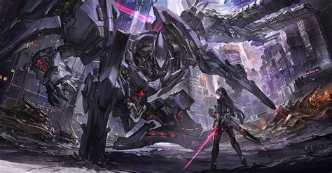 Robot Scifi Anime War, scifi, artist, anime, guerra, robot, HD wallpaper | Peakpx