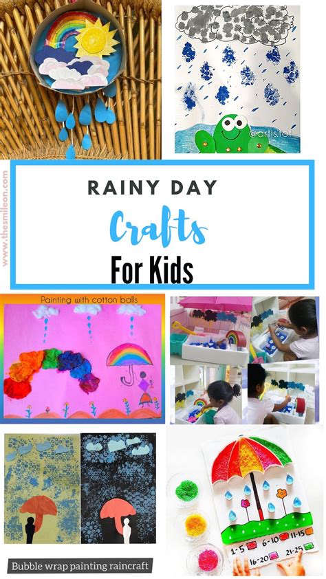 Rainy Day Activities and Crafts for Kids in 2021 | Rainy day activities ...