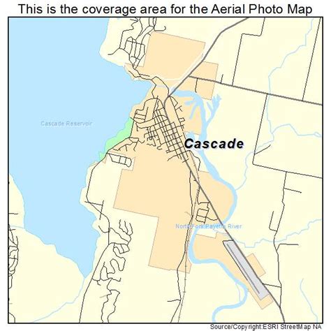 Aerial Photography Map of Cascade, ID Idaho