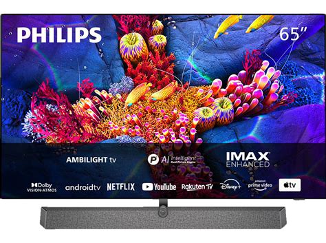 PHILIPS 65OLED937/12 OLED TV (Flat, 65 Zoll / 164 cm, OLED 4K, SMART TV, Ambilight, Android TV ...