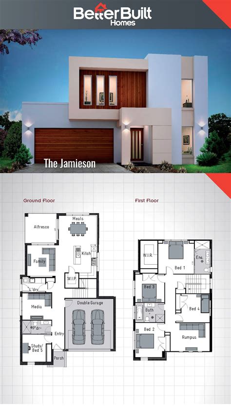 The Jamieson: Double Storey House Design. 250 Sq.m – 10.9m x 16.6m Escape the everyday with ...