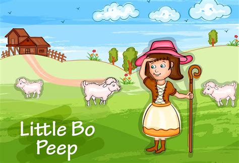 Little Bo Peep | Nursery Rhyme For Kids With Lyrics