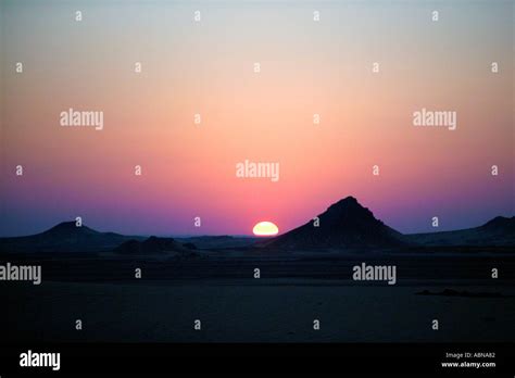 sunrise on road to Abu Simbel temple Egypt Stock Photo - Alamy