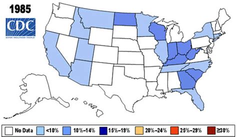 Obesity in America: CDC releases gif of epidemic over time