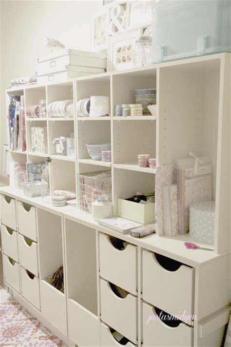 40 Best Craft Rooms Using IKEA Furniture 51 | Craft storage ideas for small spaces, Craft room ...