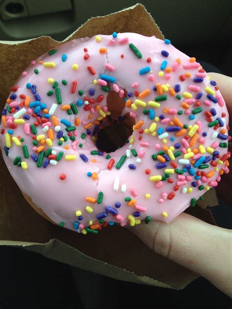 Dunkin Donuts: Strawberry Frosted Donut | Dunkin, Dunkin donuts, Strawberry donuts