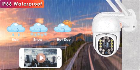 5mp Wifi Security Camera Outdoor Wireless Auto Tracking P2p Video Dome 4x Zoom Ip66 Waterproof ...