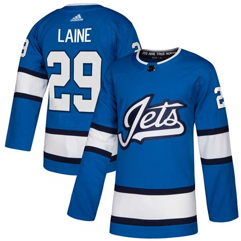 Men's Winnipeg Jets Patrik Laine adidas Blue Alternate Authentic ...