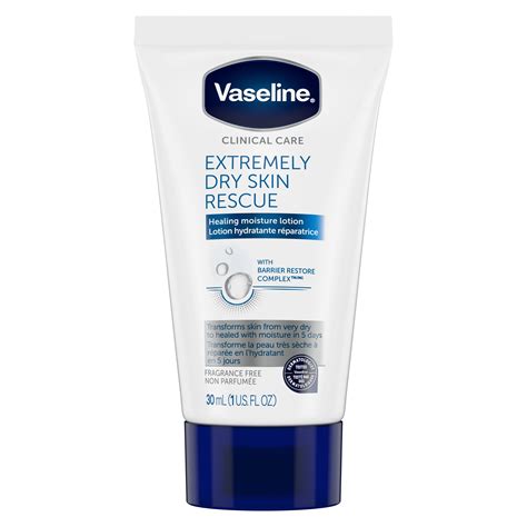 Vaseline Clinical Care Body Lotion Extremely Dry Skin Rescue 1oz ...