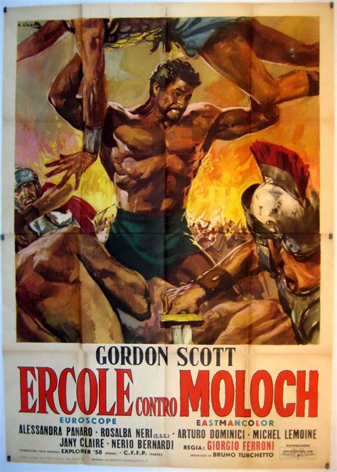 "HERCULE CONTRE MOLOCH" MOVIE POSTER - "ERCOLE CONTRO MOLOCK" MOVIE POSTER