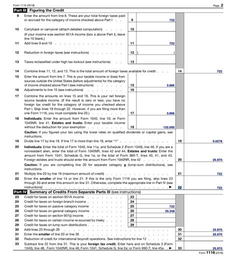 Filing Form 1116 Foreign Tax Credit (With Examples) | TaxConnections