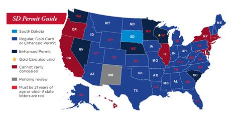 Florida Concealed Carry States Map - Printable Maps