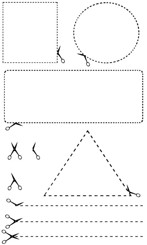 Cut Line Vector Art PNG, Illustration Of Cutting Lines, Document ...