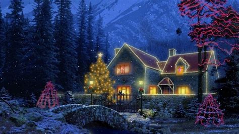 Christmas Cottage Wallpaper ·① WallpaperTag