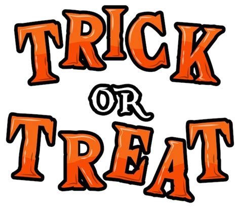 Free Vector | Trick or Treat word logo for Halloween