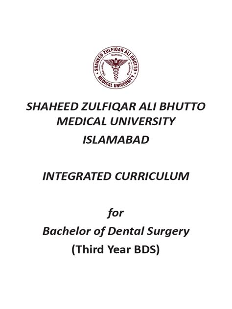 BDS 3rd Year 1 | PDF | Periodontology | Diseases And Disorders