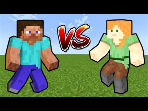 Steve VS Alex (Minecraft Battle) - YouTube