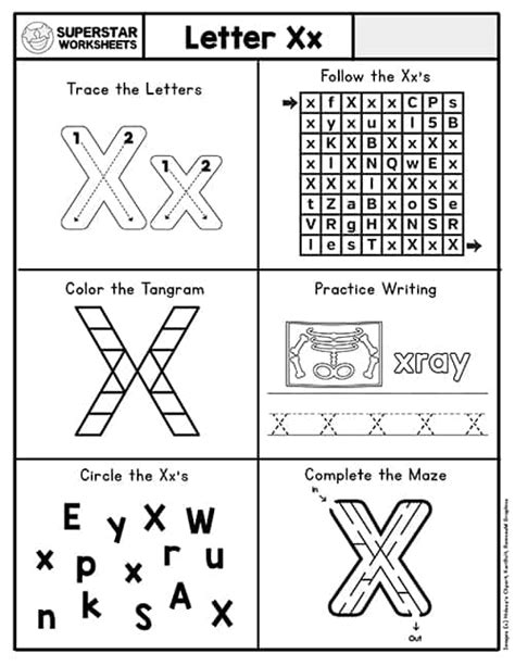 The Letter X Worksheets - Worksheets For Kindergarten