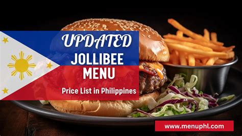 JOLLIBEE MENU PHILIPPINES & UPDATED PRICES 2024