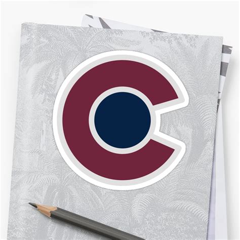 "Colorado Avalanche Alternate Logo" Sticker by magpie1463 | Redbubble