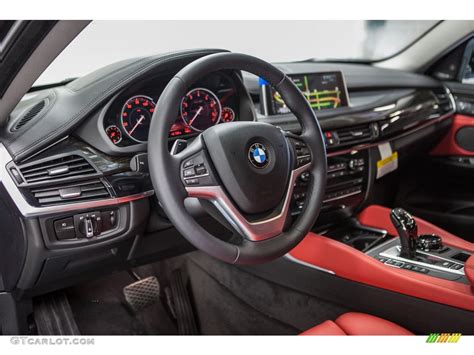 Coral Red/Black Interior 2016 BMW X6 xDrive50i Photo #109111002 ...