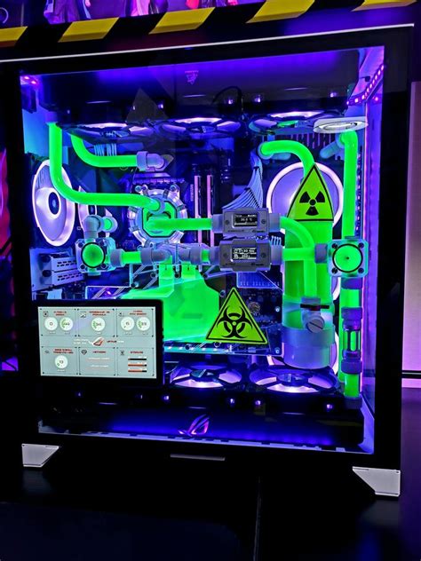 My first custom loop build attempt. Hard. | Video game rooms, Pc gaming setup, Gamer setup