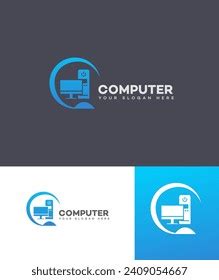 Computer Lab Logo Vector Template Stock Vector (Royalty Free) 2409054667 | Shutterstock