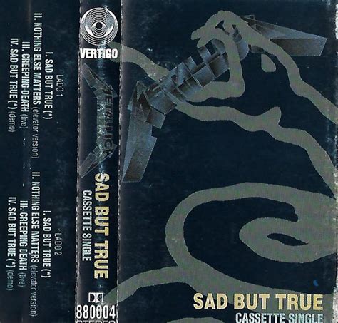 Metallica – Sad But True (1993, Cassette) - Discogs