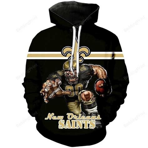 New Orleans Saints Mascot – Hoodie 3D - Angelidecor - is an online retailer of POD fashion products.