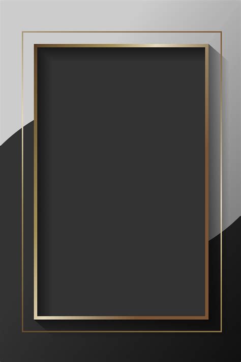 Blank rectangle black abstract frame | Premium Vector - rawpixel