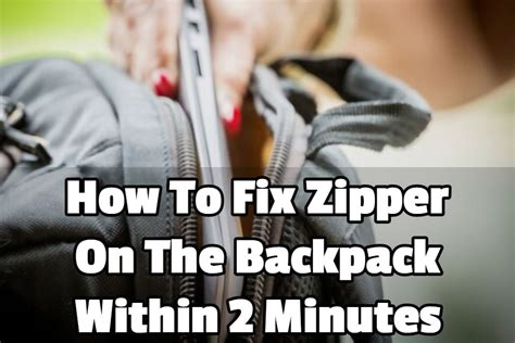 How To Fix Zipper On The Backpack Within 2 Minutes - TipsTeacher