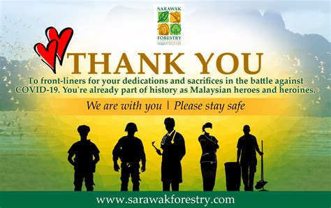 A Big Thank You to the Frontliners | Sarawak Forestry Corporation