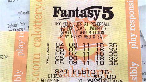 Fantasy 5 Winning Numbers