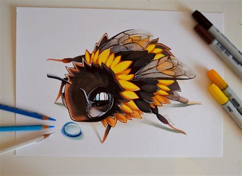 ArtStation - Bumblebee / Animal Series / Copic Marker, Lighane's ...