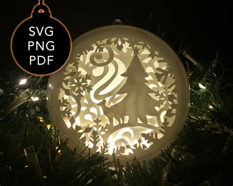 Layered Christmas Ornament Svg For Silhouette Layered Svg Cut File - Vrogue