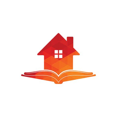 Book house logo design template. House and book logo vector icon 13216435 Vector Art at Vecteezy