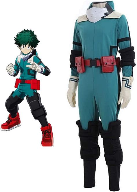 Amazon.com: Cosplay Life My Hero MHA Midoriya Izuku Deku Jumpsuit ...