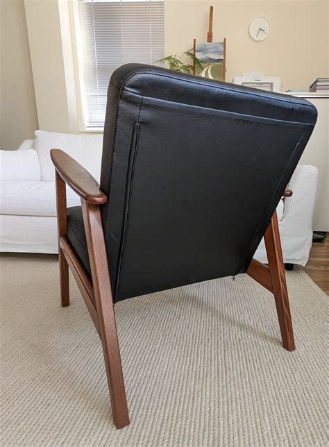 WAS £299 - Ikea EKENASET Armchair in Jonsbyn black - HARDLY USED CONDITION | eBay