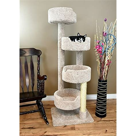 New Cat Condos Large Cat Tower with 4 Easy to Access Spacious Perches ...