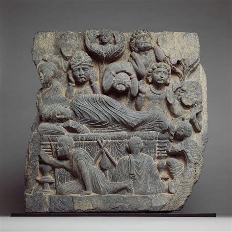 The Death of the Buddha (Parinirvana) | Pakistan (ancient region of Gandhara) | Kushan period ...